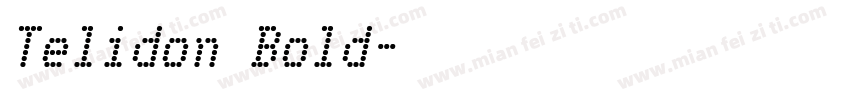 Telidon Bold字体转换